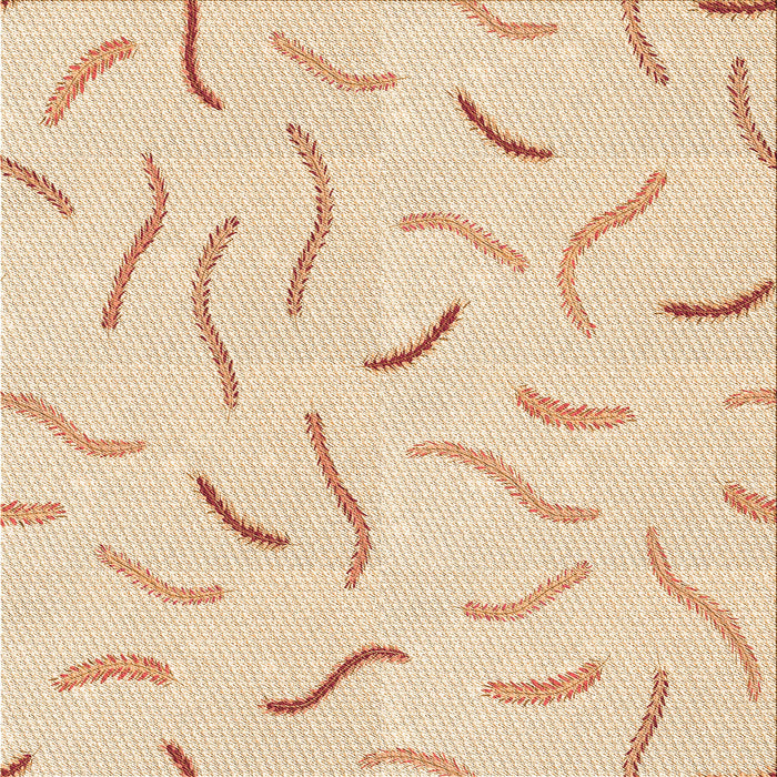 Round Patterned Moccasin Beige Rug, pat2737org