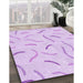 Machine Washable Transitional Violet Purple Rug in a Family Room, wshpat2737pur