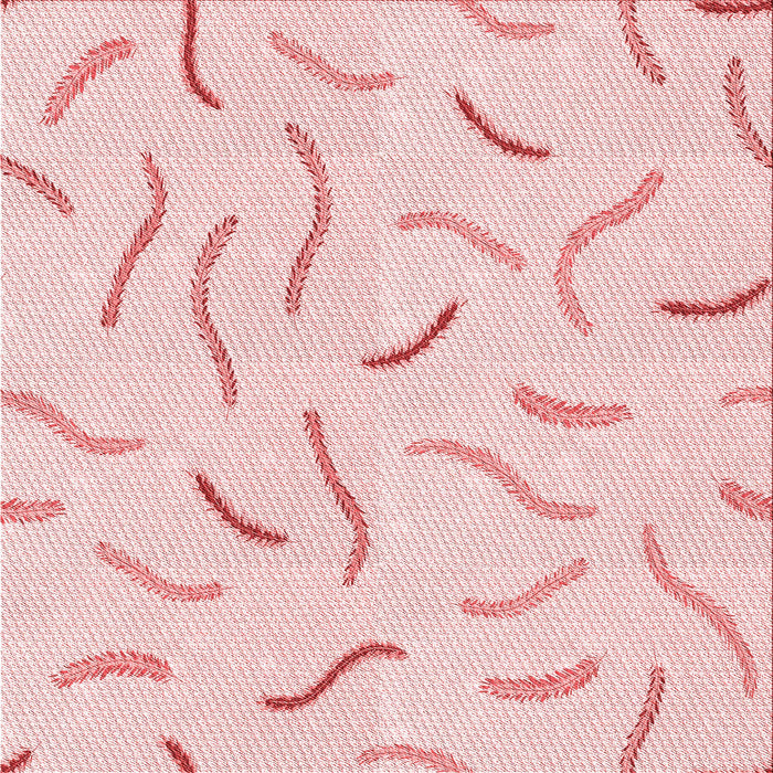 Round Machine Washable Transitional Pastel Red Pink Rug, wshpat2737rd