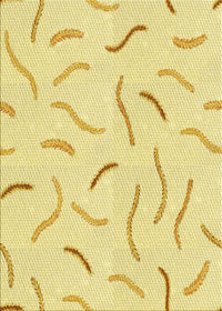 Machine Washable Transitional Yellow Rug, wshpat2737yw