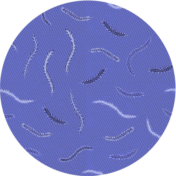 Square Patterned Light Slate Blue Rug, pat2738blu