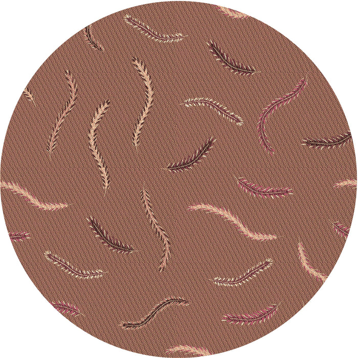 Square Patterned Brown Red Rug, pat2738brn