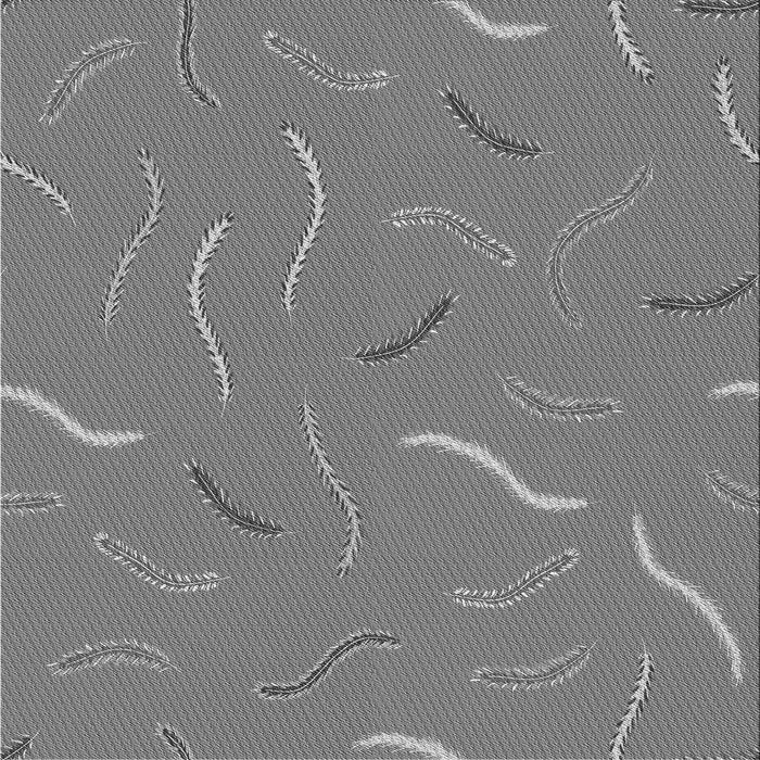 Round Patterned Ash Gray Rug, pat2738gry