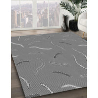 Patterned Ash Gray Rug, pat2738gry