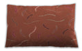 Patterned Rectangular Bright Orange Lumbar Throw Pillow, 13 inch by 19 inch, lbpat2738org