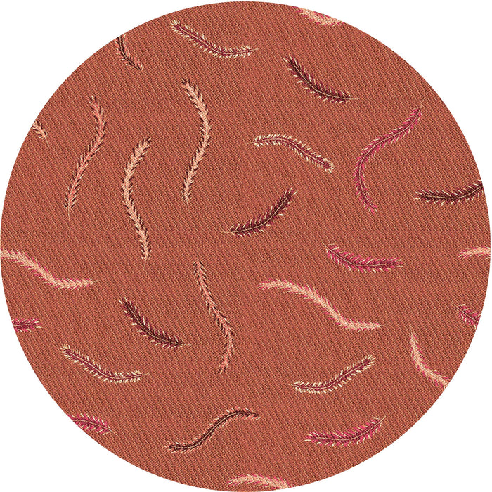 Square Machine Washable Transitional Bright Orange Rug in a Living Room, wshpat2738org