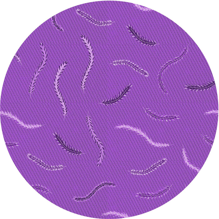 Square Machine Washable Transitional Neon Purple Rug in a Living Room, wshpat2738pur