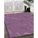 Machine Washable Transitional Dark Raspberry Purple Rug in a Family Room, wshpat2738