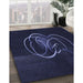 Machine Washable Transitional Black Rug in a Family Room, wshpat2739blu