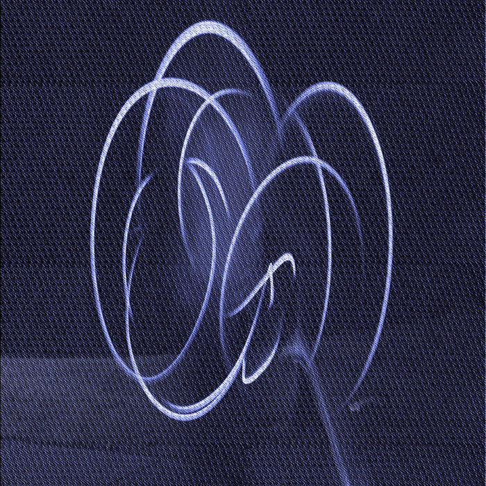 Patterned Black Rug, pat2739blu