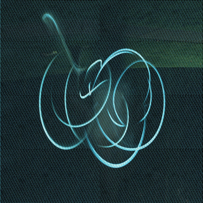 Round Patterned Black Rug, pat2739lblu