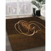 Patterned Dark Bronze Brown Rug in Family Room, pat2739org