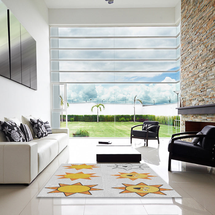 Square Machine Washable Transitional Dark Almond Brown Rug in a Living Room, wshpat273