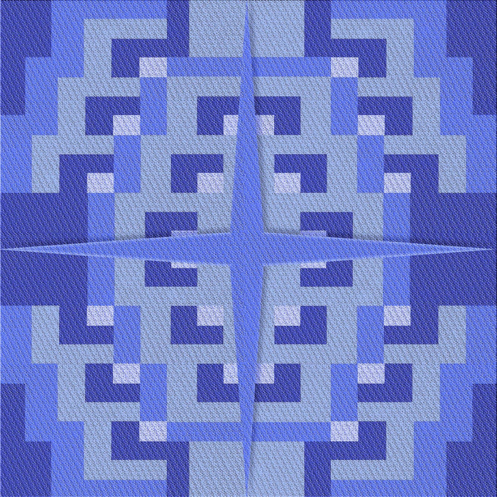 Round Machine Washable Transitional Sky Blue Rug, wshpat274blu