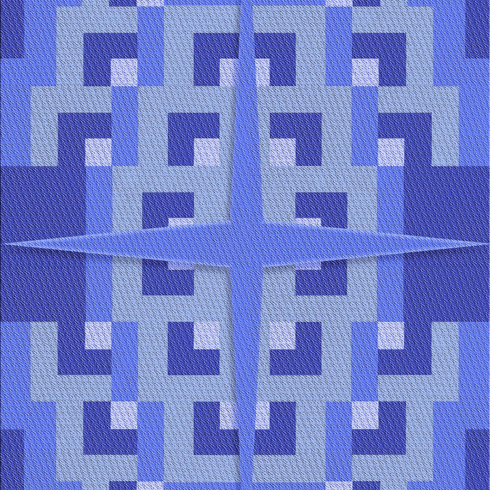 Machine Washable Transitional Sky Blue Rug, wshpat274blu