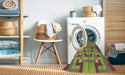 Machine Washable Transitional Pistachio Green Rug in a Washing Machine, wshpat274brn