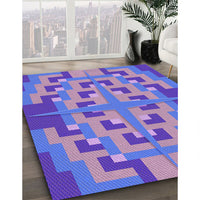 Patterned Purple Mimosa Purple Rug, pat274pur