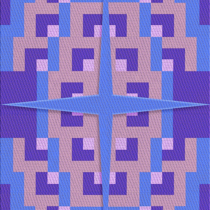 Patterned Purple Mimosa Purple Rug, pat274pur