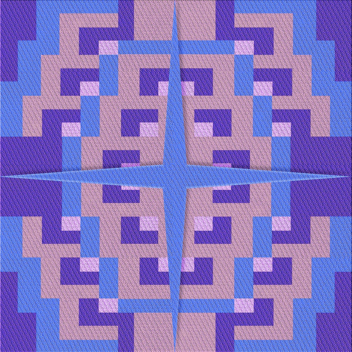 Round Machine Washable Transitional Purple Mimosa Purple Rug, wshpat274pur