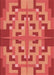 Patterned Red Rug, pat274rd