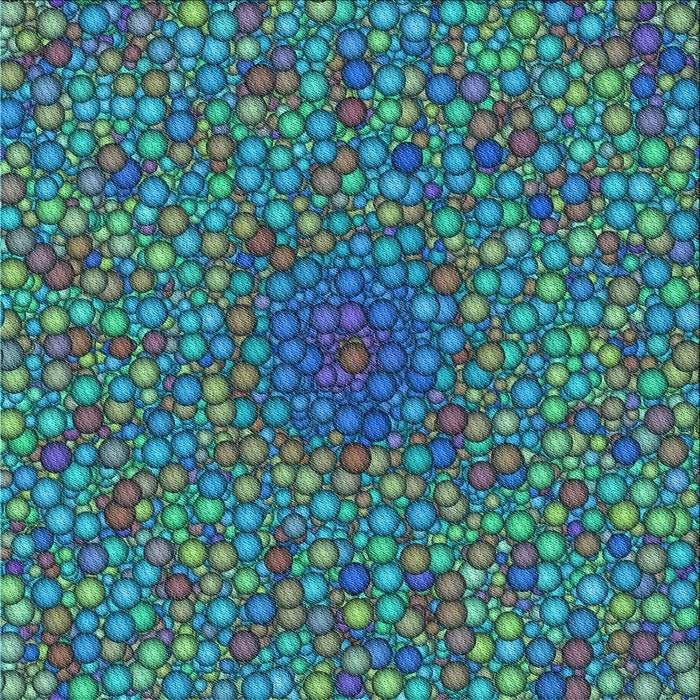 Round Machine Washable Transitional Blue Rug, wshpat2740lblu