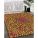 Machine Washable Transitional Tomato Red Rug in a Family Room, wshpat2740org