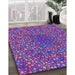 Patterned Dark Magenta Purple Rug in Family Room, pat2740pur