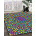 Machine Washable Transitional Green Rug in a Family Room, wshpat2740