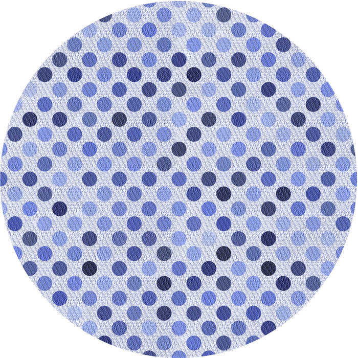 Square Patterned Blue Rug, pat2741blu