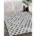 Patterned Platinum Gray Rug in Family Room, pat2741gry