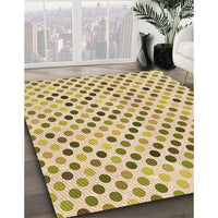 Patterned Khaki Gold Rug, pat2741org