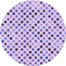 Square Patterned Purple Rug, pat2741pur