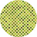 Square Patterned Pistachio Green Rug, pat2741yw