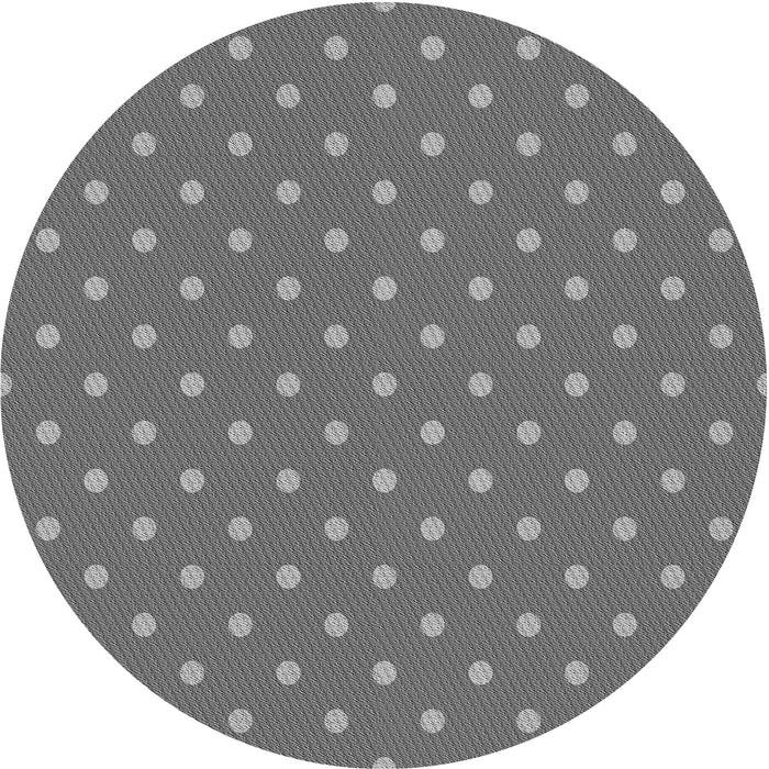 Square Patterned Carbon Gray Rug, pat2742gry