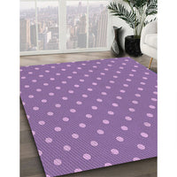 Patterned Purple Rug, pat2742pur