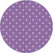 Square Patterned Purple Rug, pat2742pur