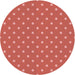 Square Patterned Tomato Red Rug, pat2742rd