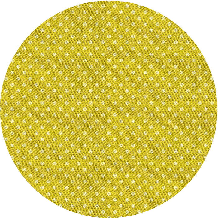 Square Patterned Yellow Rug, pat2743yw