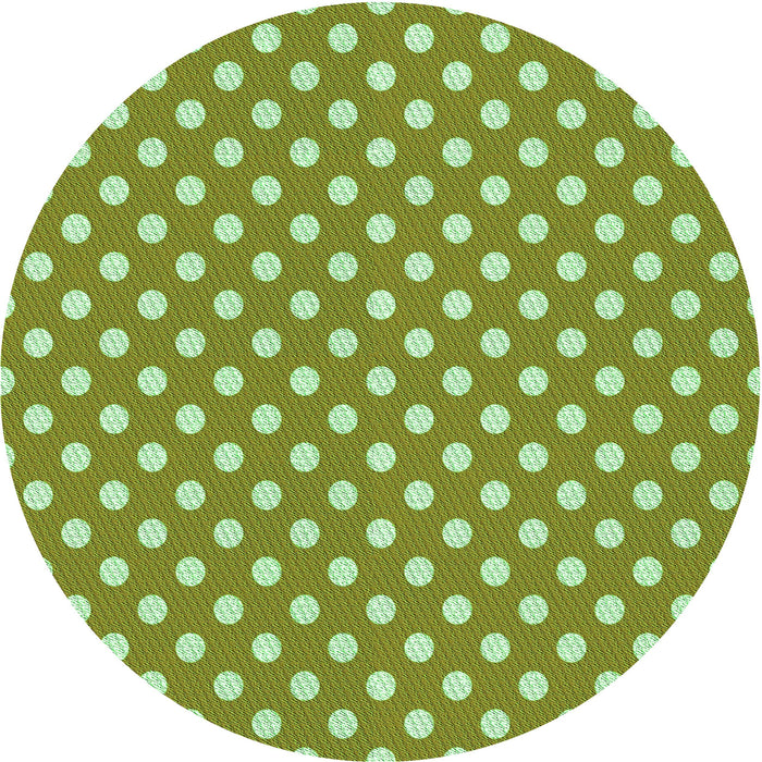 Square Patterned Yellow Green Rug, pat2744grn