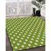 Machine Washable Transitional Yellow Green Rug in a Family Room, wshpat2744grn