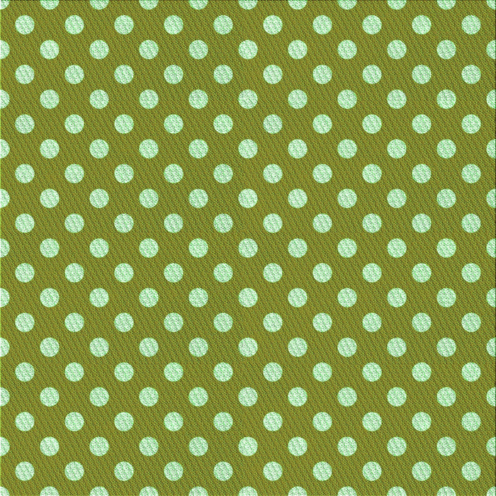 Round Patterned Yellow Green Rug, pat2744grn