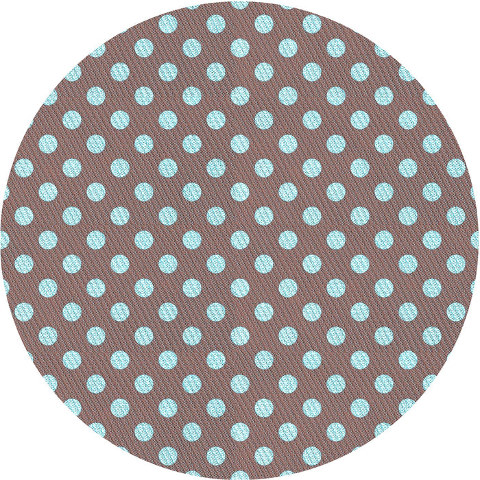 Square Patterned Sienna Brown Rug, pat2744lblu