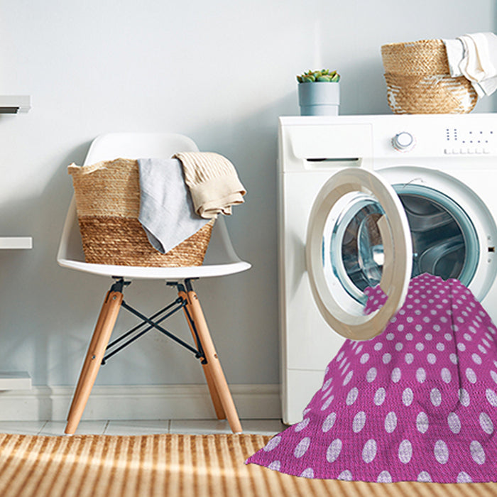 Machine Washable Transitional Violet Purple Rug in a Washing Machine, wshpat2744pur
