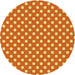 Square Patterned Orange Rug, pat2744yw