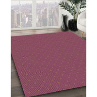 Patterned Red Rug, pat2745brn