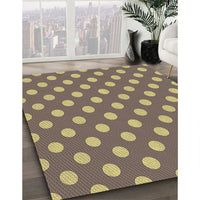 Patterned Rosy-Finch Purple Rug, pat2746brn