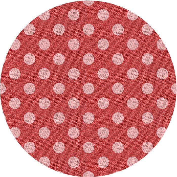 Square Patterned Red Rug, pat2746rd