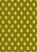 Patterned Dark Yellow Green Rug, pat2746yw