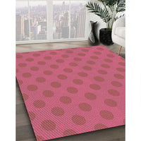 Patterned Red Rug, pat2747brn