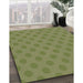 Machine Washable Transitional Yellow Green Rug in a Family Room, wshpat2747grn